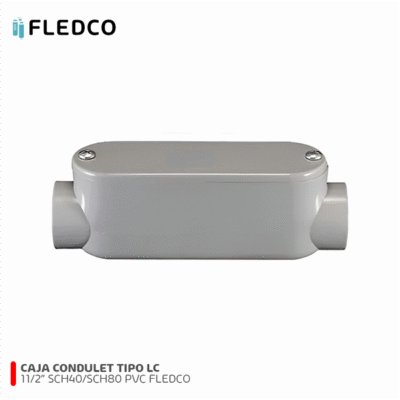 Caja Condulet LC 11/2″ SCH80 SCH40 PVC Fledco