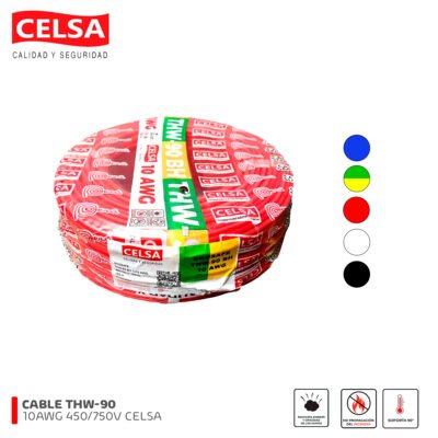 CABLE THW-90 BH 10AWG 750V PVC CELSA