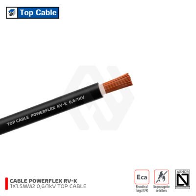 Cable Powerflex RV-K 1X1.5MM2 0,6/1 kV Top Cable