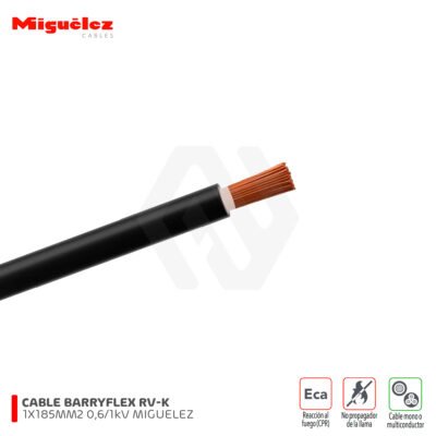 Cable RV-K 1X185MM2 Barryflex 0,6/1 kV Miguelez