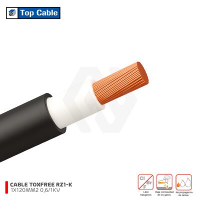 Cable RZ1-K 1X120MM2 ToxFree 0,6/1 kV Top Cable