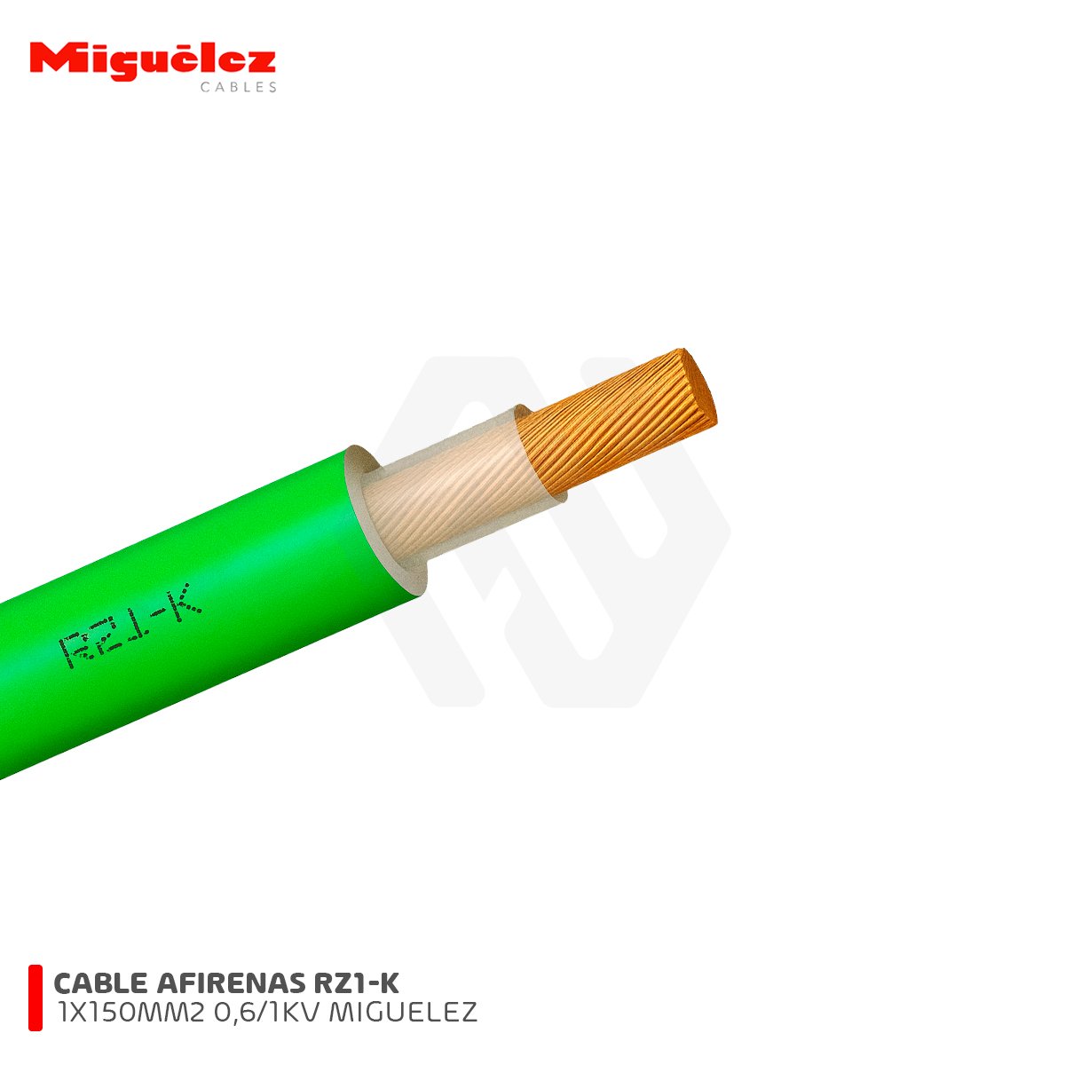 Cable RZ1-K(AS) 1X150MM2 Libre Halogeno 0,6/1 kV Miguelez