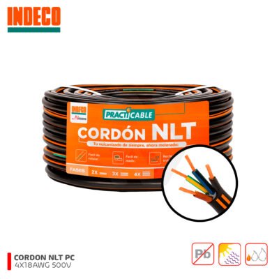 Cable Vulcanizado NLT 4X18AWG 500V PC Indeco