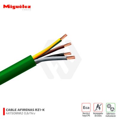 Cable Afirenas RZ1-K(AS) 4X150MM2 0,6/1 kV Miguelez