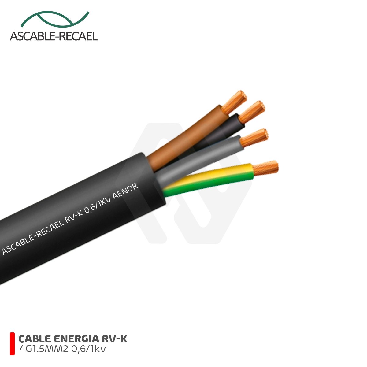 Cable Energia RV-K 4G1.5MM2 0,6/1kV Ascable - Anyo Electric