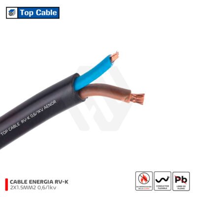 Cable PowerFlex RV-K 2X1.5MM2 0,6/1 kV Top Cable