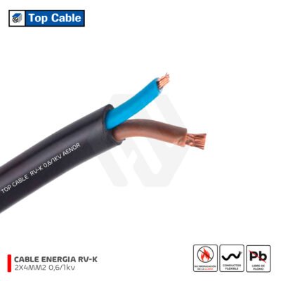 Cable PowerFlex RV-K 2X4MM2 0,6/1 kV Top Cable