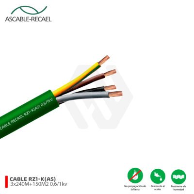 Cable RZ1-K(AS) 3x240MM2+150MM2 0,6/1 kV Ascable