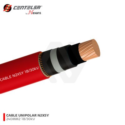 CABLE N2XSY 240MM2 UNIPOLAR 18/30kV CENTELSA