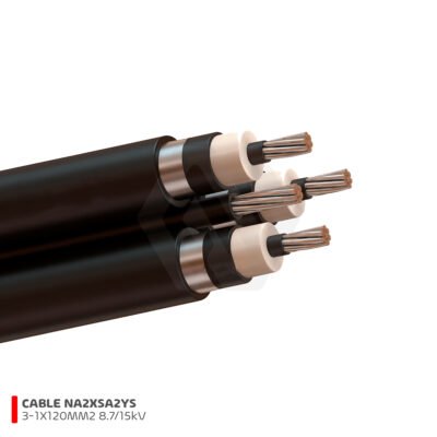 CABLE NA2XSA2YS 3-1X120MM2 8.7/15kV NEGRO