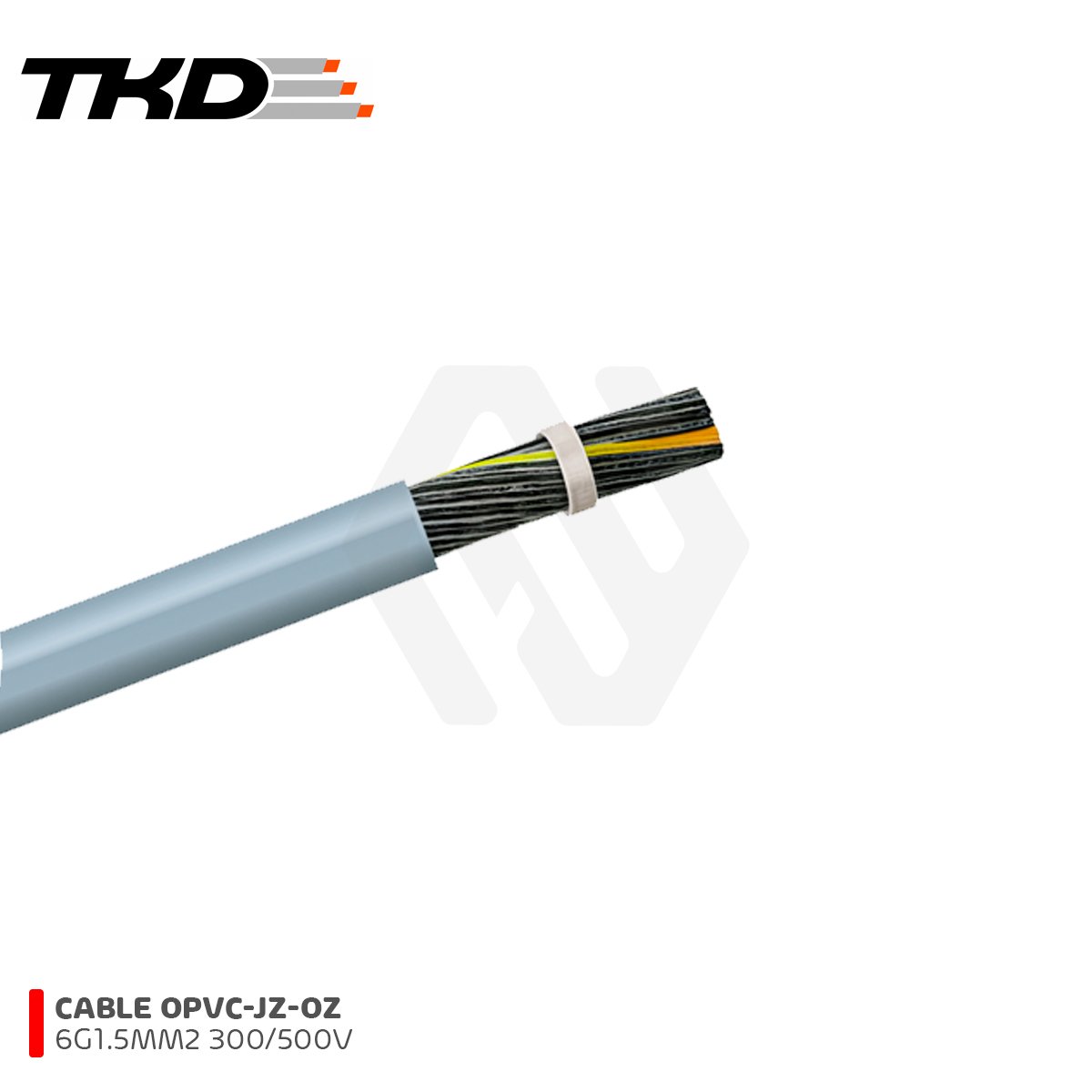 CABLE OPVC-JZ-OZ 6G1.5MM2 300/500V PVC GRIS TKD