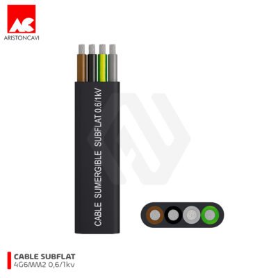 CABLE SUMERGIBLE SUBFLAT 4G6MM2 1kV ARISTON CAVI