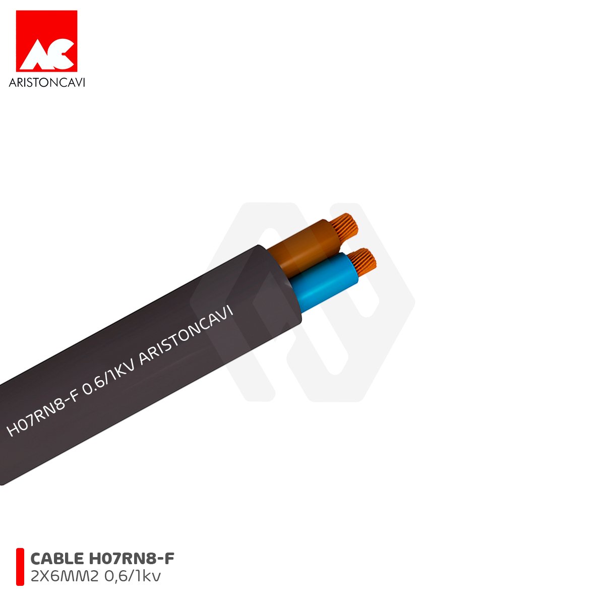 Cable H07RN8-F 2X6MM2 0.6/1kV Ariston Cavi