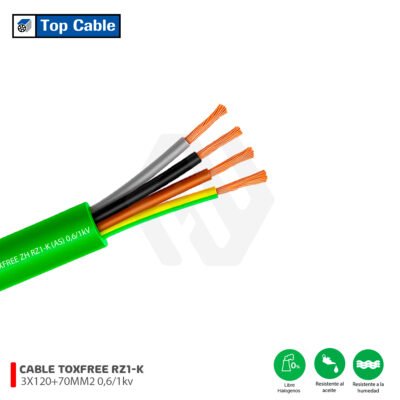 TOXFREE RZ1-K 3X120mm2+70mm2 0,6/1 kV TOP CABLE