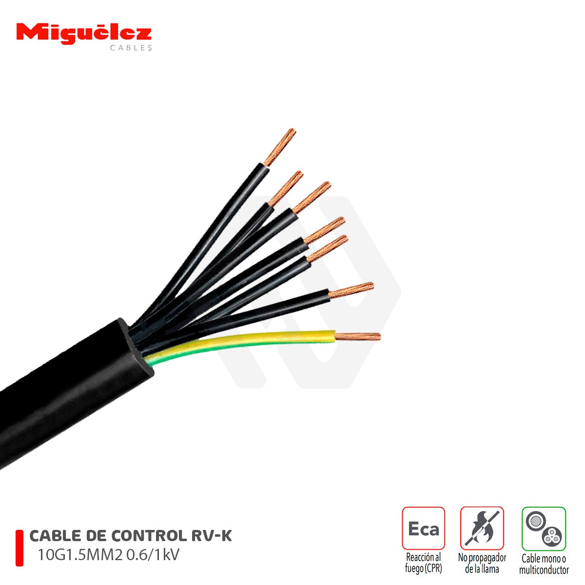 CABLE RV-K 10G1.5MM2 0,6/1 kV CLASE 5 MIGUELEZ