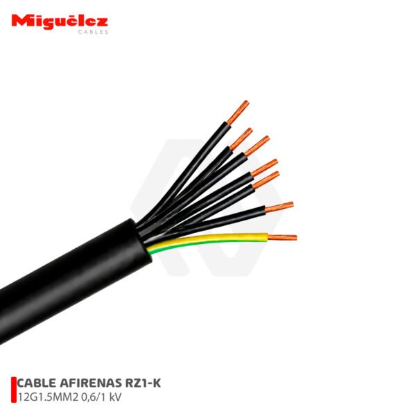 Rz Rz Rz1 CABLE RZ1-K 12G1.5MM2 0,6/1 kV CLASE 5 MIGUELEZ - Anyo Electric