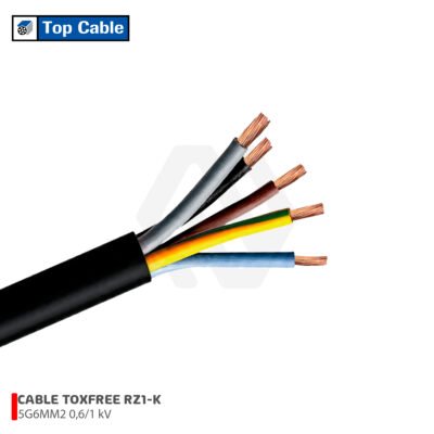 CABLE TOXFREE RZ1-K 5G6MM2 0,6/1 kV CLASE 5 TOP CABLE