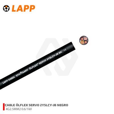 CABLE ÖLFLEX SERVO 2YSLCY-JB 4G2.5MM2 0.6/1kV NEGRO LAPP KABEL