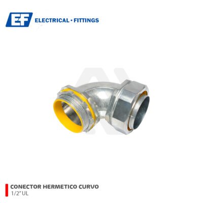 CONECTOR LIQUIDTIGHT CURVO 1/2″ UL E.F