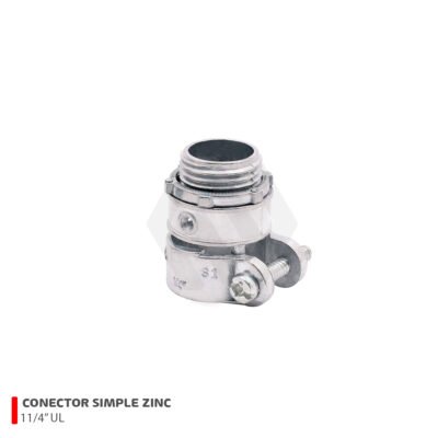 CONECTOR SIMPLE ZINC 11/4″ UL LISTED