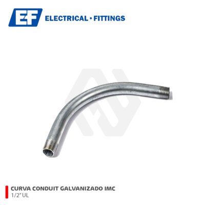 CURVA CONDUIT GALVANIZADO 1/2″ X 90° UL E.F