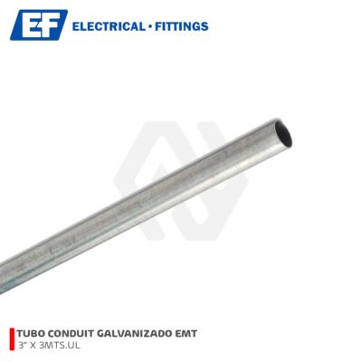 TUBO GALVANIZADO EMT 3″ X 3MTS.UL EMT-050 E.F