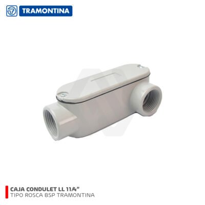 CAJA CONDULET LL 11/4 OVALADA TIPO ROSCA BSP.UL TRAMONTINA