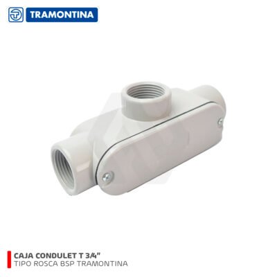 CAJA CONDULET T 3/4 OVALADA TIPO ROSCA BSP.UL TRAMONTINA