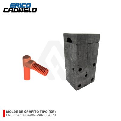 MOLDE GRAFITO GRC-162G CABLE 2/0AWG-VARILLA5/8 CADWELD