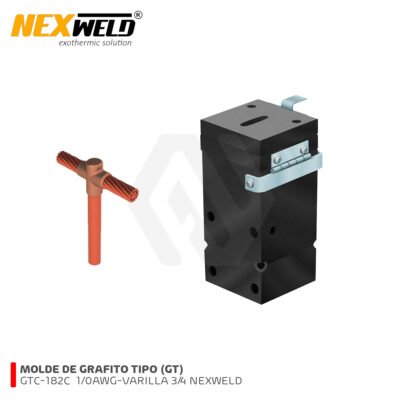 MOLDE GRAFITO GTC-182C TIPO GT 1/0AWG-VARILLA3/4 NEXWELD