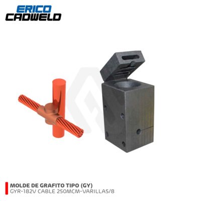 MOLDE GRAFITO GYR-182V CABLE 250MCM-VARILLA3/4 CADWELD