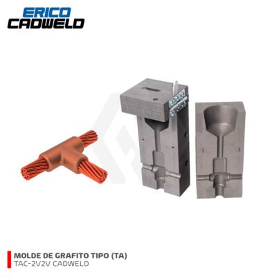 MOLDE GRAFITO TAC-2V2V TIPO T (TA) 250MCM-250MCM CADWELD