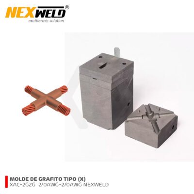 MOLDE GRAFITO XAC-2G2G TIPO X (XA) 2/0AWG – 2/0AWG NEXWELD
