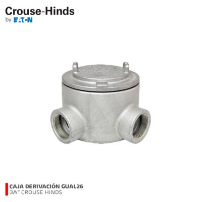 CAJA DERIVACIÓN GUAL26 3/4 C/TAPA CL1 DIV1 UL CROUSE HINDS