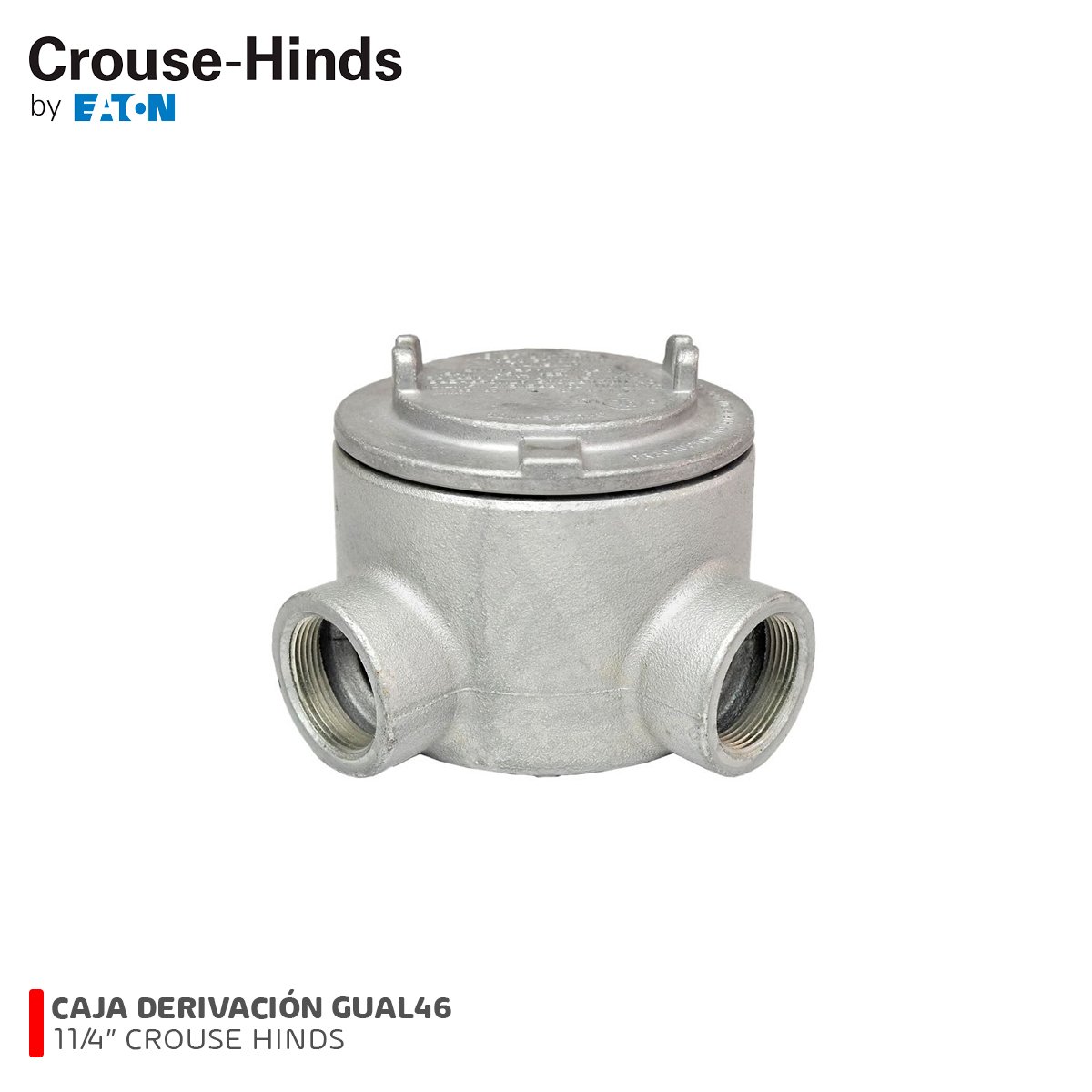CAJA DERIVACIÓN GUAL46 11/4 C/TAPA CL1 DIV1 UL CROUSE HINDS