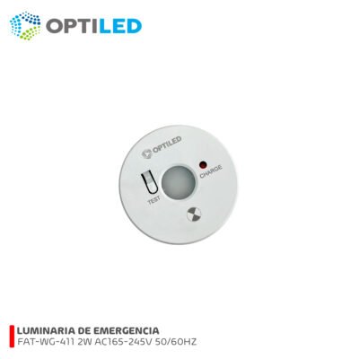 LUMINARIA EMERGENCIA FAT-WG-411 2W AC165-245V OPTILED