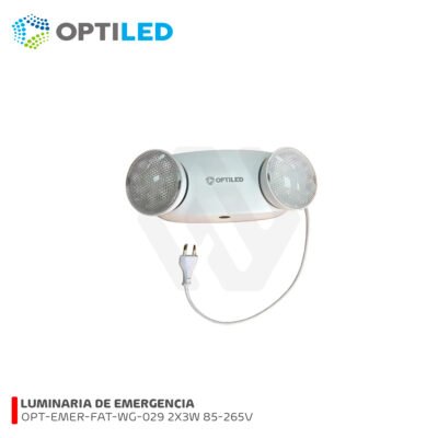LUMINARIA EMERGENCIA 2X3W 85-265V OPTILED