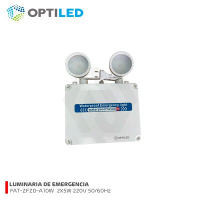 LUMINARIA EMERGENCIA 2X5W 220V 50/60Hz OPTILED