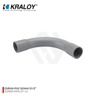 CURVA 90° SCH40 21/2″ 62MM KRALOY UL