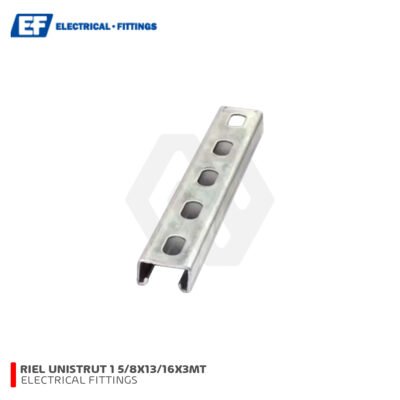 RIEL STRUT RANURADO 1 5/8X13/16X3MT 1.5MM ELECTRO GALVANIZADO E.F